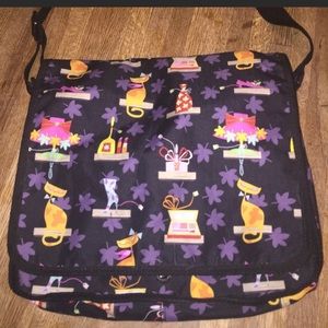 Cat print bag crossbody pretty kitty tote lightweight bag cat lady